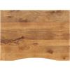 vidaXL Piano Scrivania con Curva 110x80x2,5cm Massello Grezzo di Mango