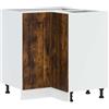 vidaXL Base ad Angolo Cucina Porto Rovere Fumo in Legno Multistrato