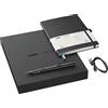 Lamy safari all black ncode set - smartpen safari e taccuino digitale A5 da 192 pagine - scrittura su carta reale con elaborazione digitale - incluso refill nero M 21 e cavo di ricarica