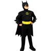 Funidelia Costume Ufficiale di Batman per bambino, Tuta, cintura, mantello con maschera e copristivali, Supereroi - Tenuta per bambini per feste, Carnevale e Halloween
