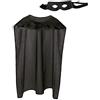 Boland - Costume da eroe, 2 pezzi, taglia unica per adulti, maschera e mantello, rosso, Superman, eroe, festa a tema, carnevale