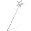 Abeillo Bacchetta Magica Bambini, Stella Glitterata Ragazze, Argento Bacchetta Principessa in Argento Angel Fairy Fata Natale Costume Carnevale Festa a Tema Cosplay