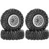 KINGCOO Set di 4 cerchioni in lega di alluminio da 1,33, per pneumatici All-Terrain, 70 mm, con esagono da 5 mm e 7 mm, per 1/12 1/14 1/18 1/24 RC Rock Crawler Auto Upgrade Parti B