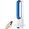 WIWOLER Ventilatore a colonna senza pale 58 cm con telecomando | Ventilatore a torre silenzioso con 3 velocità, motore Brushless, rotazione orizzontale di 90°, timer 2H