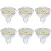 Akynite MR16 GU5.3 5W 12V LED Luce Naturale 4000K, Ø50mm, 120 Gradi, 500LM, GU5.3 35W 50W Alogene Equivalente, Faretto LED MR16 12V AC DC Lampadina per Bagno Cucina, non-dimmerabile, set di 6