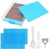 SENHAI Accessori per diamond art, colla di ricarica per pittura con diamanti, cera appiccicosa per pittura con diamanti, cera con scatola per riporre kit di arte con diamanti, accessori e strumenti