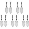 PHTOIT Set di 10 cucchiai per assenzio, in acciaio , per assenzio, cocktail, kit gotico per la creazione di cucchiai, e gocciolatore