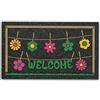 Markotex Zerbino Gomma Antiscivolo 40x68 asciugapassi interno esterno tappeto tappetino (Welcome fiori appesi)