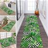 ZDYHMrj Tappeto a passatoia lungo per cucina e corridoio, antiscivolo, lavabile, tappeto da cucina 3D, verde, bianco, nero, 40 x 300 cm, al metro, per camera da letto, soggiorno, sala da pranzo