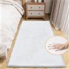ORINOVA Tappeto Salotto Bianco 60x180 cm Camera da Letto Piccolo Tappeto Morbido Lavabile Moderno Rettangolare