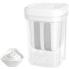 SLIAXINT Colino Yogurt Greco 1100 ml Con Coperchio, Filtro Per Yogurt Riutilizzabile | Acciaio Inox 304, Separatore Siero Latte, Ideale Yogurt Greco Formaggio Fresco Fatti Casa, Uso Cucina Familiare