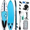 FunWater gonfiabile Stand Up Paddle Board Surfboard SUP completo Paddleboard Accessori Pagaia regolabile, pompa, zaino da viaggio, guinzaglio, borsa impermeabile, Paddleboard adulti