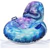 Generico Inflatable Snow Tube, Cold Resistant Snow Sled, Ergonomic Winter Sled