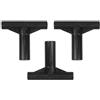 JUMPLAWN 3 Pezzi Connettore a T per Trampolino in Plastica Nero, Ricambio