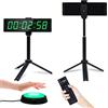 YZ Z Orologio da Palestra per casa e Palestra, Timer Fitness con Pulsante Start/Stop, Timer a intervalli per Allenamento, cronometro/Conto alla rovescia con Telecomando, Orologio da Parete Digitale
