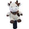 predolo Copritesta da Golf con Motivo Animale, Protezione AntiGraffio, Accessori Carini per Uomo e Donna, copritesta per Mazza da Golf in Peluche, per Driver, Beige