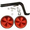 Slyzjdl Rotelle di Supporto per Bambini, Rotelle Silenziose per Biciclette per Bambini Fino a 20 Pollici, Rosso