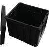MotiveTech Wc Chimico Portatile Resistente, Nero, Nero | Salvaspazio, Wc Pieghevole, Richiudibile, per Emergenza