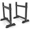 Generic Weightlifting Rack Supporto Cavalletti di Stazione Pesi Regolabile di Protezione Regolabili 30cm-735cm Base Larga Stabile Antiscivolo Adatto per