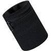 RKJRTK Polsino sportivo unisex con tasca per calcio tennis, Black