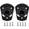 BSTiltion Kayak Mount Base Ricambio 2pcs Durevole Canna Da Pesca Accessori per Kayak Plastica Nero 10 X 7.7cm