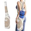 Hiseng Borsa per Tappetino da Yoga,Stampa | Aperta Tote Bag in Tela Leggera, Custodia Pieghevole con Tasca Posteriore Invisibile per Fitness, Viaggi, Yoga all'Aperto
