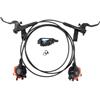 Generico Set Freno a Disco Idraulico, Compatibile con Shimano, M7100 M7120 | Freno a disco MTB sinistro e destro, 2 pistoni e 4 pistoni, pastiglie D03S N03A N04C
