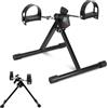 Monucep Mini cyclette, allenatore di braccia e gambe per un facile | Telaio pieghevole in acciaio con quattro altezze e display LCD per TIME, CAL, CNT, RPM e SCAN