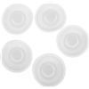 TOMETURE 5 Pezzi Tappo Anti-Perdita per Borraccia, Tappo per Bottiglia d'Acqua in Plastica, Chiusura a Tenuta per Bicchiere Grande, per Casa e Outdoor Riutilizzabile