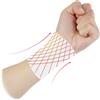 Baluue Polsino Protettivo Sportivo per Tennis e Basket in Cotone Pettinato e Spandex Bianco Cuscino Elastico e Traspirante per Assorbire Sudore
