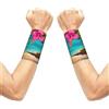 QGGHNISD Parigi Torre Eiffel Flower Stretch Polso Polsiera, Traspirante Sport Polso Wrap, Braccialetti Elastici Per Basket Tennis Palestra