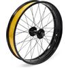ZTZ Ruota anteriore per bici da 20/26 x 4 pollici, cerchio in lega di alluminio, set di ruote Fat Bike ad alta resistenza 36H, mozzo da 135 mm, sgancio rapido da 9 mm, freno a disco, perfetto per neve
