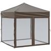 Generic Gazebo pieghevole 3 x 6 m, grigio antracite con pareti