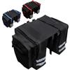 Mertmliy Borsa Laterale Bicicletta Portapacchi - Grande Capacità 30 Litri Riflettente Facile Pulire Impermeabile Borse Bicicletta Doppia Laterala Borsa Viaggio Borse Laterale E-bike MTB,Black