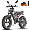 Fafrees Bici Elettrica F20 ULTRA, Fatbike da 20*5,0 pollici, Batteria da 25 Ah/1200 Wh, Coppia 79 N·m, Freni Idraulici, Mountain Bike Elettrica per Adulti Unisex, Autonomia 80-140 KM