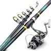 SZLIFE Canna da Pesca da Scogliera Telescopica, 75 cm