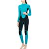 Jueshanzj Muta da donna 3 mm lunghezza intera UPF50+ Stretch Diving Suit | Neoprene, manica lunga, cerniera posteriore, termica, protezione solare, per surf, snorkeling, nuoto