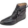 Generic Stivali medievali da uomo in pelle Stivaletti con lacci per ricostituzione storica Cosplay medievale vari colori disponibili taglia 38-46, Le Noir, 47 EU