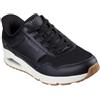 Skechers Uomo Uno Banksia Slip-In ALLENATRICE, Black Duraleather / Mesh, 46 EU