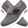 POFH Uomo Chiusura per L'artrite del Piede Extra Largo Artrite Edema Chiusura Regolabile Memory Foam Sportive da Jogging Fitness Ortopediche(Color:Gray,Size:39 EU)