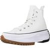 CONVERSE ALL STAR Converse 166799C Run Star Hike Canvas Platform Uomo, White/Black/Gum EU 42.5