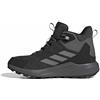 adidas Donna Terrex Anylander Leather Mid Hiking Shoes, Carbon/Grey Three/Core Black, 37 1/3 EU
