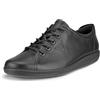 ECCO Soft2.0, Scarpe Stringate Basse, Donna, Nero (Black With Black Sole 56723), 39 EU