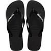 Havaianas Logo Filete Uomo FlipFlop Black/White/Black 43 EU
