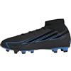 adidas Unisex - Adulto F50 Hyperfast Club Mid Firm Ground/Multi Ground Football Boots Shoes, Core Black/Core Black/Lucid Ray Blue, 40 2/3 EU