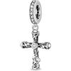 GNOCE Ciondolo a Forma Di Croce Retrò in Argento Sterling Ciondola Con Ciondolo a Forma Di Braccialetto/Collana Regalo Di Gioielli Per Donne Ragazze Figlie