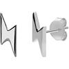 Serebra Jewelry Fulmine Orecchini Perno | realizzato in argento sterling 925 | in argento e oro | Cicatrice Nerd Geek Studente | by Serebra Jewelry (Argento)