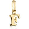 NKlaus lettera F piccolo ciondolo 333 oro giallo 8 carati lustro 5x5mm alfabeto 8869