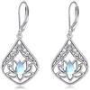 POPLYKE Orecchini pendenti a forma di girasole, in argento Sterling con filigrana, a forma di goccia, regalo per donne e ragazze