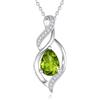 FANCIME Collana Donna Argento 925 Placcato Oro Pietra Nascita | Design Doppia Torsione Ciondolo Goccia Gioielli Regalo Donna Ragazza
